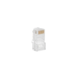Lanberg RJ45 csatlakozó (CAT5e UTP, 8P8C, műanyag, átlátszó, 20 db/cs)