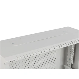 Lanberg Rack szekrény (19", fali, 4U+3U, 540x200 mm, alacsony profil, összeszerelt, szürke)