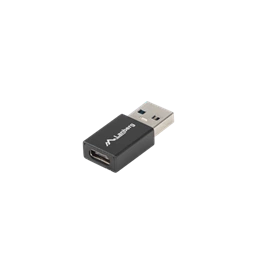 Lanberg USB-C (F) - USB-A (M) adapter (USB 3.1 Gen1, 5 Gbit/s, On-The-Go, nikkel, fekete)