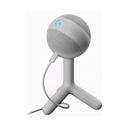 Logitech Yeti Orb Lightsync mikrofon (kondenzátor, kardioid, USB-C, USB-A, RGB világítás, 24 bit/48 kHz, fehér)