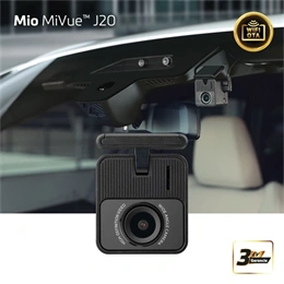 MIO MiVue J20 menetrögzítő kamera (Full HD 1080p 30 fps, 120° látószög, integrált Wi-Fi, SuperCap, fekete)