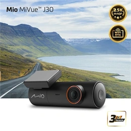 MIO MiVue J30 menetrögzítő kamera (2.5K 1440P, 140°, beépített WiFi, 3 mAh, fekete)