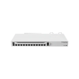 MikroTik CCR2004-1G-12S+2XS router (12x SFP+, 2x SFP28, 1x Gigabit Ethernet, 4 GB RAM, RouterOS, fehér)