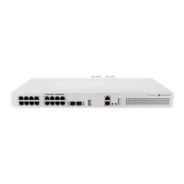 MikroTik CRS418-8P-8G-2S+RM switch (8x Gigabit PoE RJ45, 2x 10G SFP+, 150 W PoE, 2x tápegység, rack)