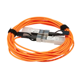 MikroTik SFP/SFP+ aktív DAC kábel (5 m, SFP+ dugó - SFP+ dugó, 1G/10G, narancssárga)