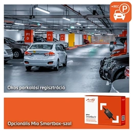 Mio MiVue 955W menetrögzítő kamera (2,7", 4K 2160P, 140° látószög, HDR, GPS, 3 tengelyes G-szenzor, microSD max. 256 GB,
