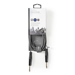 Nedis COTH23000GY30 félprofi audio kábel (2 x 6,35 mm mono jack dugó, 3 m)