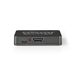 Nedis VSPL34002BK HDMI splitter (1x HDMI bemenet / 2x HDMI kimenet, HDMI 1.4, 4K 30Hz, USB táp)