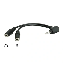 Roline audio elosztó (4 pólusú, 3,5 mm jack)
