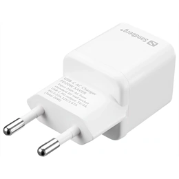 Sandberg USB-C PD hálózati töltő 20W (230V AC bemenet, 5V/3A, 9V/2.22A, 12V/1.67A, EU dugó)