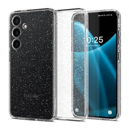 Spigen Liquid Crystal Glitter szilikon telefonvédő (ütésállóság, légpárnás sarok, csillámporos, átlátszó)