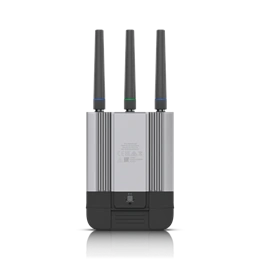 Ubiquiti ipari mobil router (LTE Cat4, 150/50 Mbps, WiFi 4 2,4 GHz, 2x GbE, PoE in/out, nano-SIM, IP66, SMA antenna, GPS